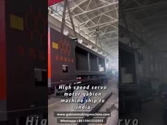 Indischer Kunde bedient Hochgeschwindigkeits-Gabionen-Maschine | Uferschutzprojekt