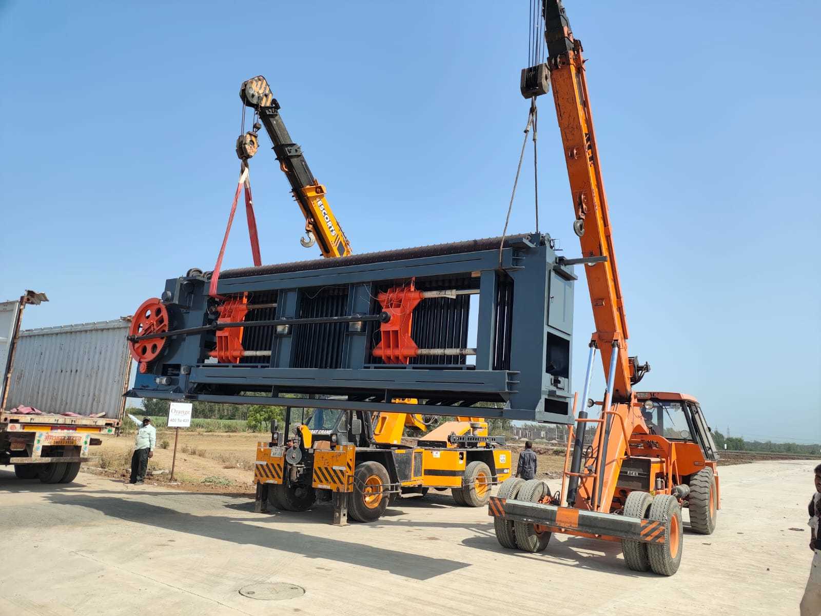 Jüngste Firmenblogs über Heavy Duty Gabion Mesh Machine Successfully Exported to India