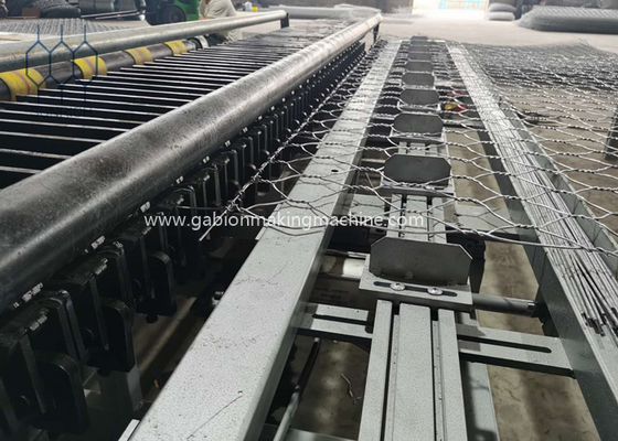 80x100mm Gabion Kasten-Rand-Verpackungs-Maschine für doppelte Torsion mit Hochleistungsgetriebe