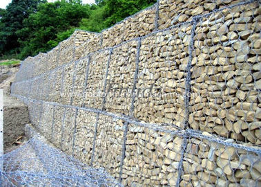 Rust Proof Gabion Box Hot Dip Galvanized Low Carbon Steel Wire Gabion Mesh Cage