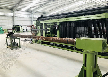 Green Hexagonal Wire Netting Machine Automatic Stop / Counter For Steel Rod 4300 Mm Width