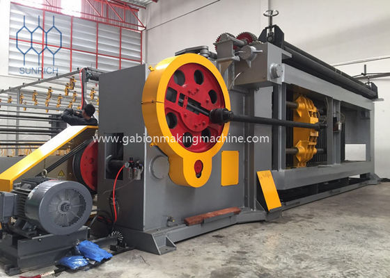 Max 4.0mm Gi Wire 95x125mm Gabion Machine Line With 4500 Mm Mesh Weaving Width