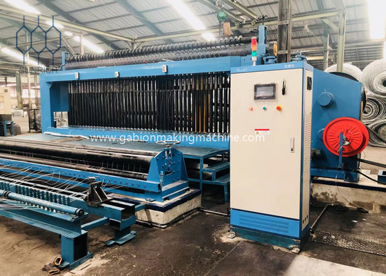 kaufen Galvanisierter PVC beschichteter GI Gabion Mesh Machine With 4.0mm Draht für 4000mm Online-Herstellung