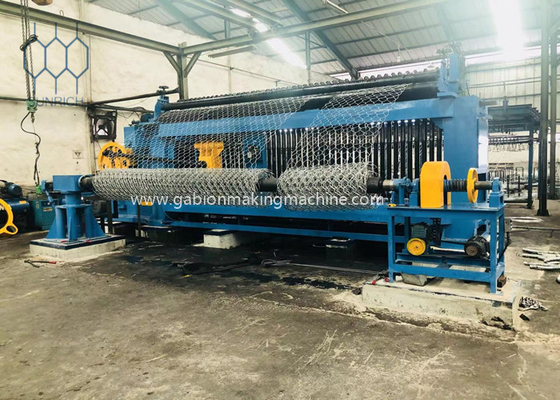 kaufen 10-15m/min Doppeldreh-Gabion-Weaving-Maschine mit 5500 mm Breite Online-Herstellung