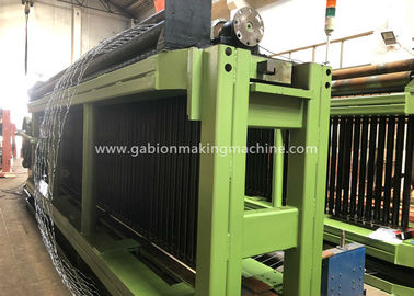 kaufen Überbrücken Sie doppelte Torsion Gabions-Maschine PVC beschichtetes 22kw für 80x100MM mit Maschenweite Online-Herstellung