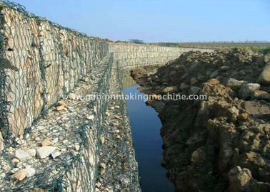 kaufen PVC beschichtete Gabion Maschenweite der Steinwand-/Gabions-Wand-Bau-Draht-Stärke-100x120mm Online-Herstellung