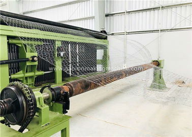 kaufen Doppelte Nutzbreite 22.0kw Torsion Gabions-Fertigungsstraße-2300mm mit Hochgeschwindigkeitskessel-Abdeckung Online-Herstellung