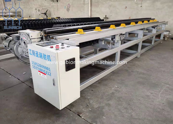kaufen Servomotorsteuerung mit Kasten-Rand-Verpackungs-Maschine PLC Gabion für doppelte Torsion Online-Herstellung