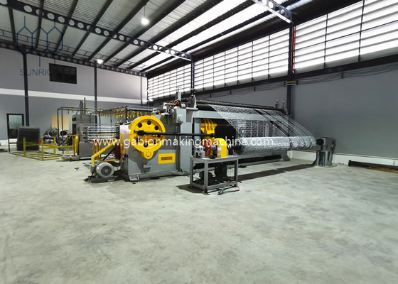 Galvanisierte Stahldraht Gabion Box Maschine hohe Zugfestigkeit Draht Durchmesser 2,0 mm-4,0 mm
