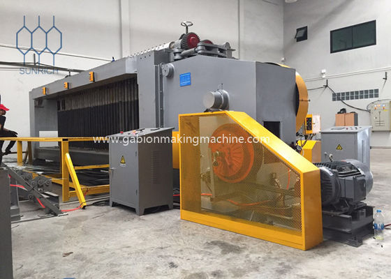 Fünf Torsion automatische spinnende Breite Plc-Kontrollsystem Gabion Mesh Machine For 4500mm
